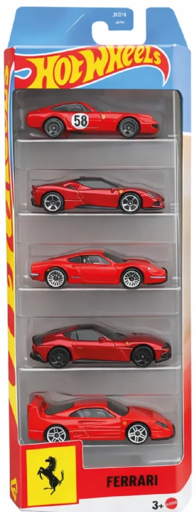 5-pack Ferrari Hot Wheels w dobrej cenie na Allegro